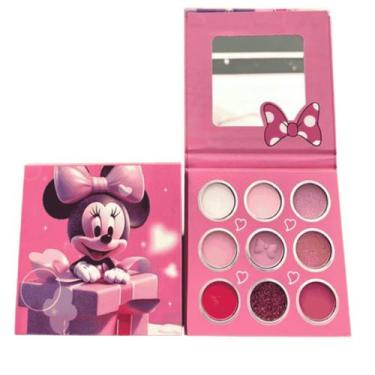 Imagem de Paleta de Sombra Infantil Minnie 9 Cores Maquiagem - GENÉRICA