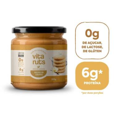 Imagem de Pasta de castanha de Caju Sabor Baunilha Crispies Vitanuts 205g
