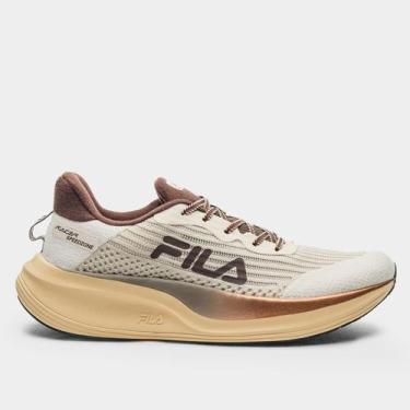 Imagem de Tênis Fila Racer Speedzone SE Masculino, Bege, Marrom, 43