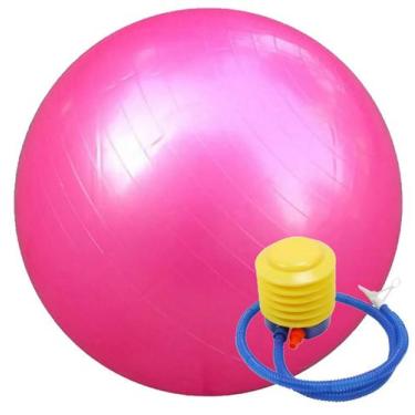 Imagem de Bola Yoga Pilates Fitness Suíça 60 cm com Bomba CBR01070 - Commerce Br