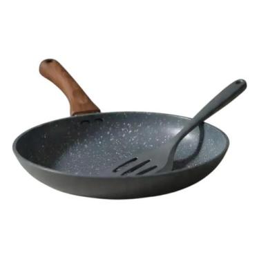 Imagem de Frigideira Cerâmica Antiaderente Grande 24cm Indução Cooktop Frita Sem