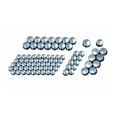 Imagem de Kuryakyn 2452 Motorcycle Accessory: Kool Kaps Engine Bolt Head Covers/Topper Caps for Harley-Davidson Evolution, Twin Cam Motorcycles, Gloss Black, Complete Kit