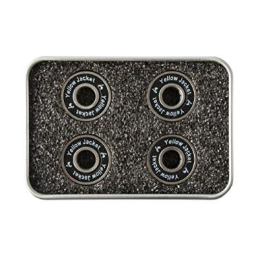 Imagem de Yellow Jacket Rolamentos de Scooter Premium, Patinete, 608, ABEC 9, Mamba Preta (pacote com 4)