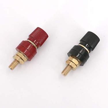 Imagem de UTSAUTO — Kit de terminais de conexão de bateria com conector de pino de 5/16 polegadas, 2 peças (vermelho e preto)UTSAUTO AUTO-0107-2