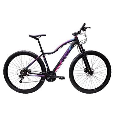 Imagem de Bicicleta Ksw Aro 29 Fem Alumínio 21v Freio Hidraúlico (Preto/Pink/Azul, 15)