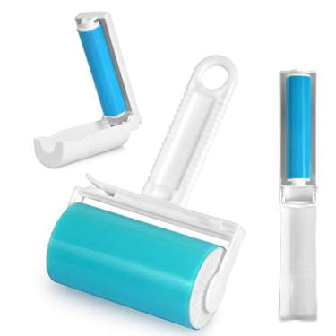 Imagem de Rolo de fiapos, rolo de fiapos reutilizável e lavável, removedor de pelos para animais de estimação, limpador de fiapos para roupas, cama, Sofá, carpete, assentos de carro, tamanho