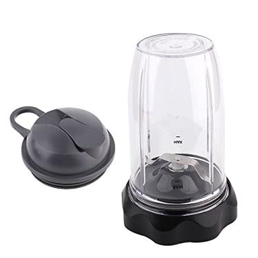 Imagem de Veterger Peças de reposição Lâmina plana com copo de 530 ml e tampa, compatível com liquidificador NutriBullet, NutriBullet Pro 1000 e NutriBullet Select 2.0