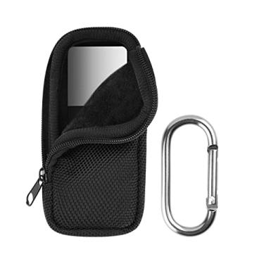Imagem de Xxerciz Capa para dispositivo AliveCor Kardia Mobile 6L ECG, capa protetora de viagem de nylon com forro macio, preta