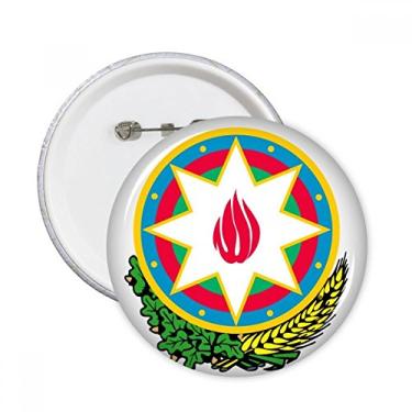 Imagem de Emblema nacional Baku Azerbaijan alfinetes redondos emblema botão emblema decoração acessório 5 peças