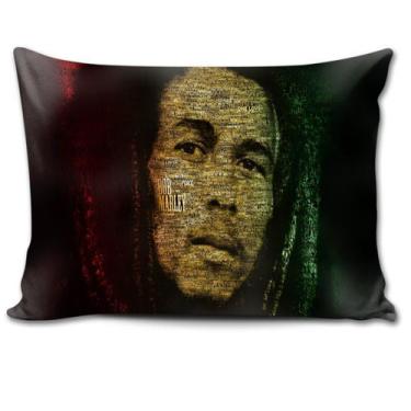 Imagem de Almofada 27X37 Bob Marley Reggae Rastafari Decoração - Hot Cloud Shop