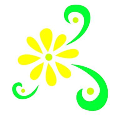 Imagem de Stencil de Plástico para Pintura OPA 10 x 10 cm - 215 Flor Estilizada II