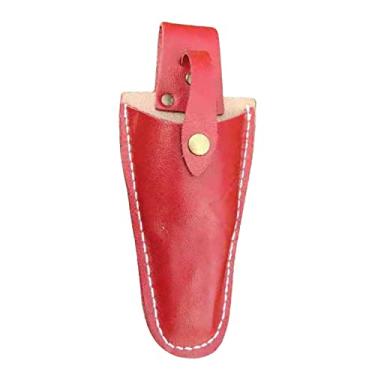 Imagem de Generic Bolsa pendurada de couro pu suporte tesoura de coldre tesoura de bolsa de ferramentas para tesoura de