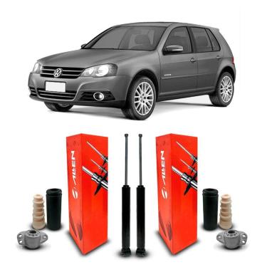 Imagem de Par Amortecedor + Kit Traseiro Volkswagen Golf 2007 a 2013