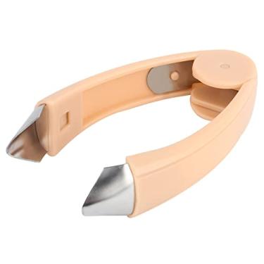 Imagem de QANYEGN Descascador De Abacaxi, Removedor De Haste De Morango, Descascador De Aço Inoxidável, Faca Em Forma De V Para Frutas E Legumes Para Cozinha(laranja)