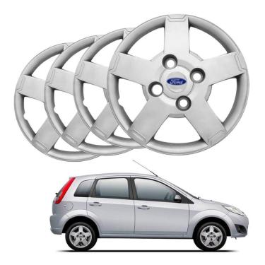 Imagem de Jogo De Calota Fiesta 2008 2009 2010 Ford Aro 13 Prata