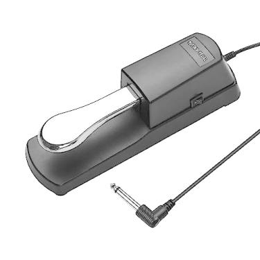 Imagem de Pedal de sustentação de piano, pedal amortecedor de teclado, plugue de 6,35 mm, compatível com Roland, órgão eletrônico, teclados MIDI, pianos digitais