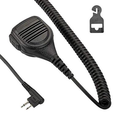 Imagem de Microfone de alto-falante de 2 pinos com controle remoto para rádio Motorola BPR40D BPR40 CP100D CP200D CP200 GP2000 GP88S CP185 CLS1410 CLS1110