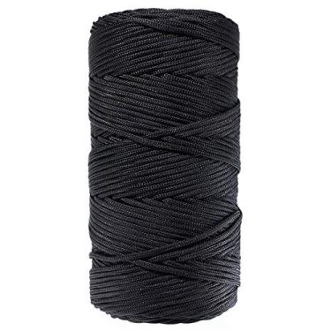 Imagem de Decoração de nylon trançado preto tarred – Tamanho #18 (250 lb. Resistência) ou #36 (160 lb. Resistência) – 100 opções de 200 e 500 pés – Perfeito para ganso, pato ou qualquer outro equipamento decorativo, Preto, #36 - 500 Feet