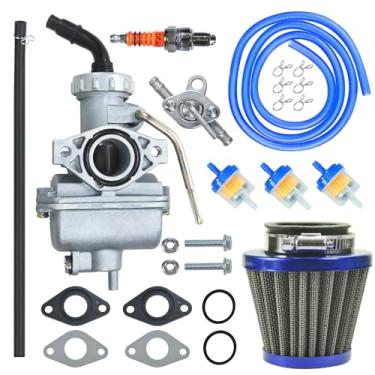 Imagem de HOLATO Kit de linha de combustível de filtro de ar carburador PZ20 para Taotao 50cc-125cc ATA-110B 125D Boulder B1 T-Force Coolster Apollo kazuma Kids ATV Four Wheeler Quad XR70 XR80 CRF70 CRF80F Dirt