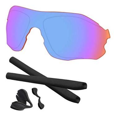 Imagem de Predrox Lentes esportivas rosa EV Zero Path e kits de borracha de substituição para óculos de sol Oakley OO9308