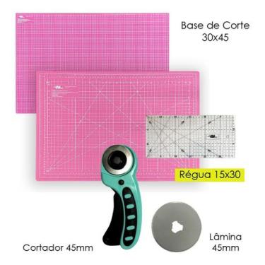 Imagem de Placa De Corte 45x30 Base de Corte para Artesanato A3 Régua 15x30 Cort