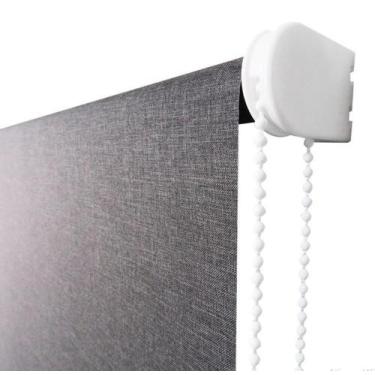 Imagem de Persiana Rolo Translúcida Breeze Cinza Escuro 120 L X 160 A - Top Flex