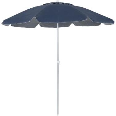 Imagem de Guarda-Sol 1,60m em Bagum e Alumínio Azul Marinho Bel, 1,60m
