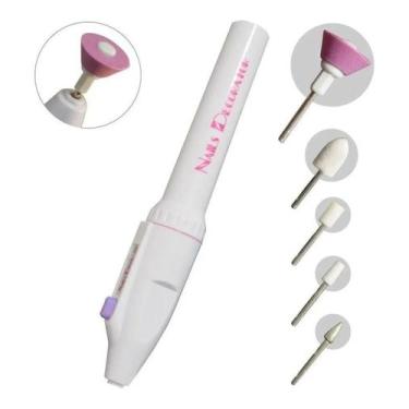 Imagem de  Lixadeira Lixa Motor Unha Elétrica Polidora Manicure Pilhas - Bc Bora