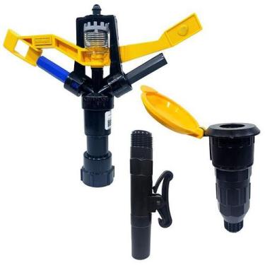 Imagem de Aspersor Agrícola Irrigação Hortas Jardins Gramados engate - AGROJET