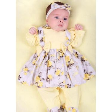 Imagem de Saida de Maternidade Para Bebe Menina Charme  Floral  Roupas Para Bebê