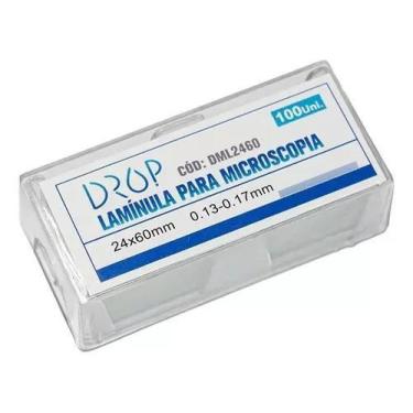 Imagem de Lamínulas de vidro, 24x60 mm, espessura de 0,13-0,16mm - Drop - Drop G