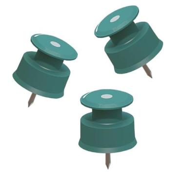 Imagem de Isolador Cerca Elétrica Roldana 30x30 Prego Verde 20 Peças - Ribeiro F