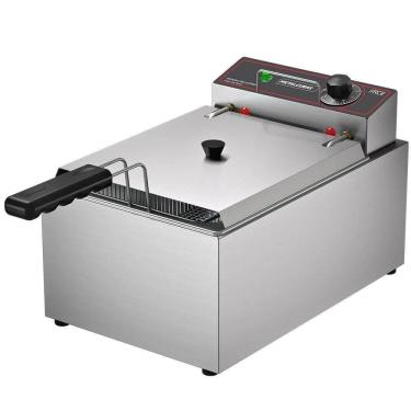 Imagem de Fritador Industrial Elétrico FRCE5 Metalcubas 220V 5 Litros Com Tampa 27x41 cm - 15050G(20268)