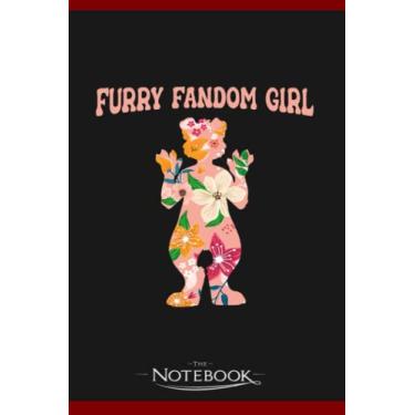 Imagem de Retro Furry Fandom Cosplay Furries Fursona Vintage Fursuit 1 Notebook: Planner, Diary, Lined College Ruled Paper 6 x 9 inches 120 Pages Notes
