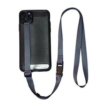 Imagem de foneleash Cordão de telefone 3 em 1 pescoço e alça de mão (sombreado de cinza)