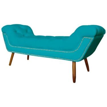 Imagem de Recamier Sofá Divã Namoradeira Sienna 195cm King  Suede - Fina Mobília