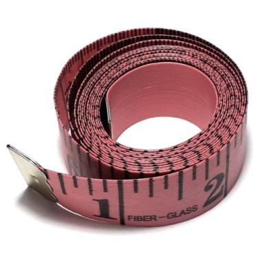 Imagem de Fita Métrica Rosa 1,50M Para Costura Alfaiate Ou Medida Corporal