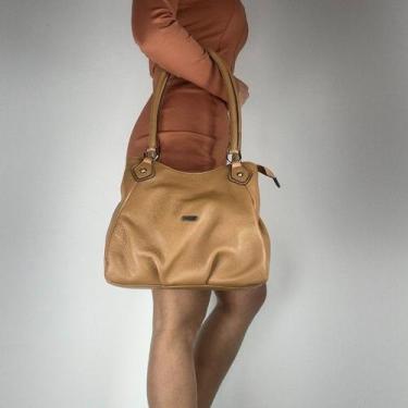 Imagem de Bolsa recuo em couro legítimo b.985, Camel