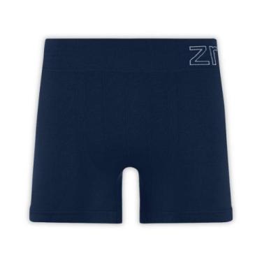 Imagem de Cueca Boxer em Poliamida Sem Costura  Zee Rucci Confortável, Marinho, 