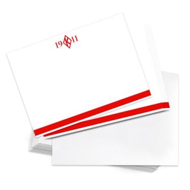 Imagem de Desert Cactus Kappa Alpha Psi KAP Yo Nupe Divine 9 Papelaria Cartolina Pacote com 10 Pacotes Inclui Envelopes Memorando Party Thank You (Design F)