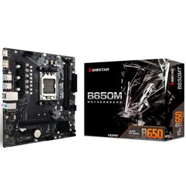Imagem de Placa Mãe B650M Chipset A650 Amd Am5 Ddr5 Matx Biostar