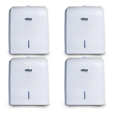 Imagem de 4 Dispenser Porta Papel Toalha Interfolha P Banheiro Nobre