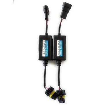 Imagem de Xtremevision Decodificador CanBus para faróis de LED – Resistor de LED – Eliminador de erros CanBus – Capacitor anticintilação – 9006, 9005, 9012, H10-1 par