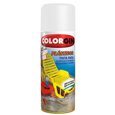 Imagem de Tinta Spray Plástico Colorgin 350 ml Branco Fosco - 1520