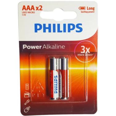 Imagem de Bateria Philips Alkaline Aaa 1.5v Cartela C/ 2 Unidades