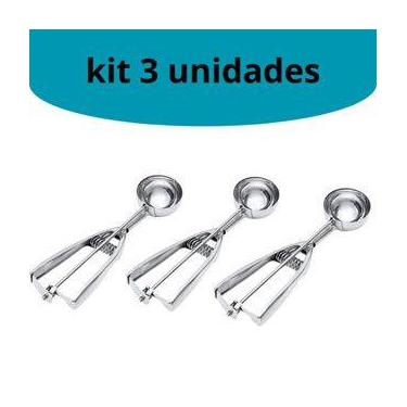 Imagem de Pegador de Sorvete Com Raspador Inox Manual Concha Pegador De Sorvete 