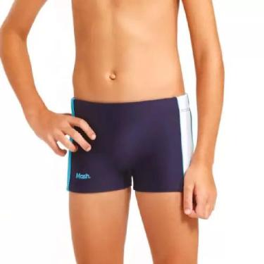 Imagem de Sunga Boxer Infantil Mash Liso/Estampada, AZUL/CELSTE, G