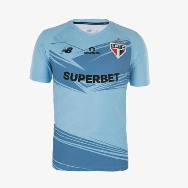 Imagem de Camisa São Paulo 25/26 s/n Goleiro New Balance Masculina, G, Azul, Mas