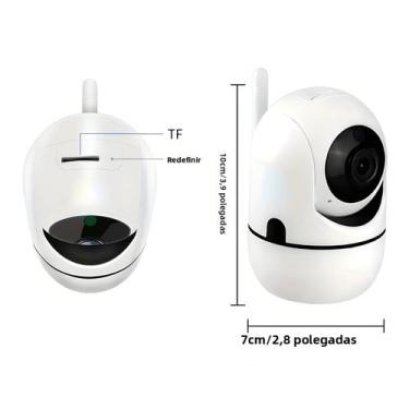 Imagem de Câmera IP Sem Fio WiFi De 2MP Casa Inteligente Interna AI Detecta Moni