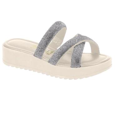 Imagem de Sandalia Vizzano Tira Pronta Strass Ref 6492.318.26769.92626 Branco/prata 034